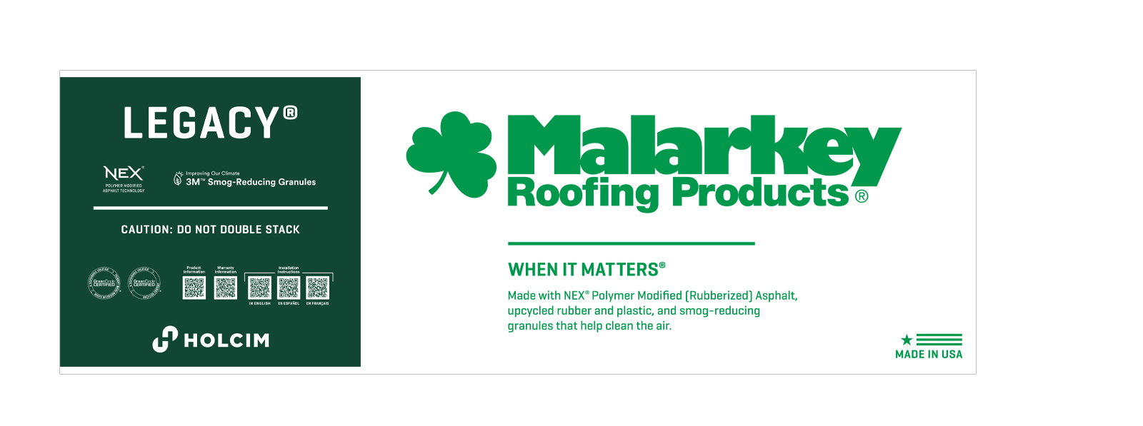 Legacy™ Shingles Malarkey Roofing Products